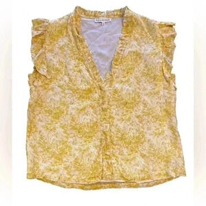 Karina Grimaldi Silk Ruffle Blouse